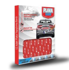 Geseus Plaka Yapıştırma Bandı 3M Güvencesi ile 24Adet 95x30mm 2 Paket