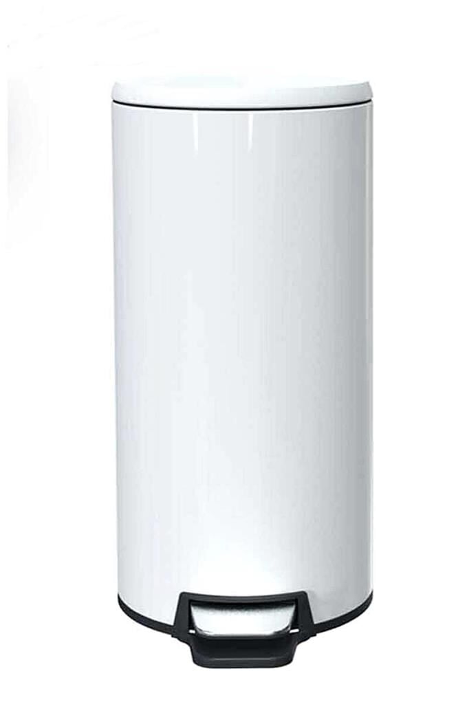 Primanova Cigo Paslanmaz Çelik Çöp Kovası Pedallı 20 Litre-BEYAZ