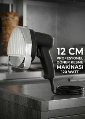 Döner Kesme Makinası Elektirikli 120 Wat 12 CM+Yedek Tavuk Döner Kesme Bıçağı+Ful yedek parça seti