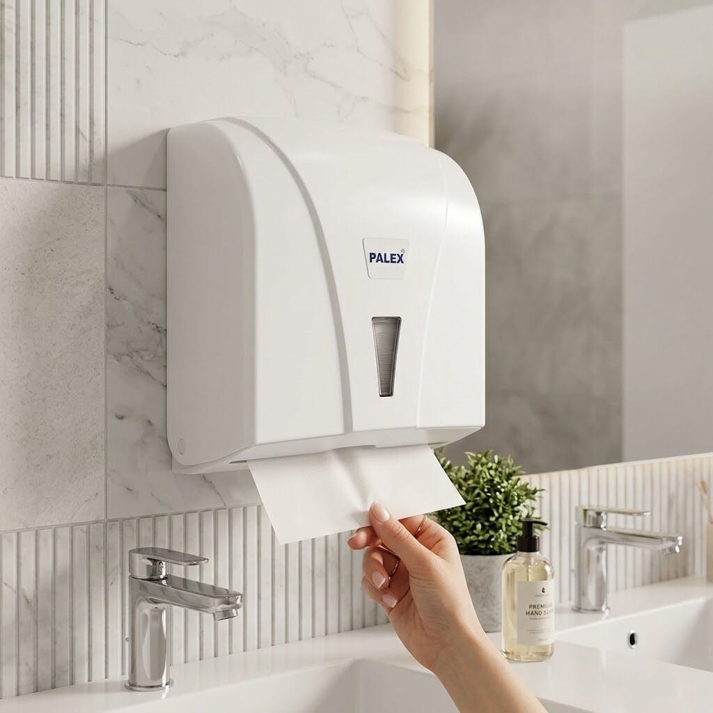 Palex Z Katlı Havlu Dispenseri 300 Adet Kağıt Kapasiteli -  Beyaz