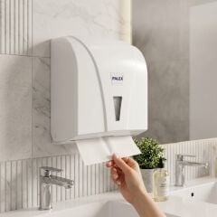 Palex Z Katlı Havlu Dispenseri 300 Adet Kağıt Kapasiteli -  Beyaz