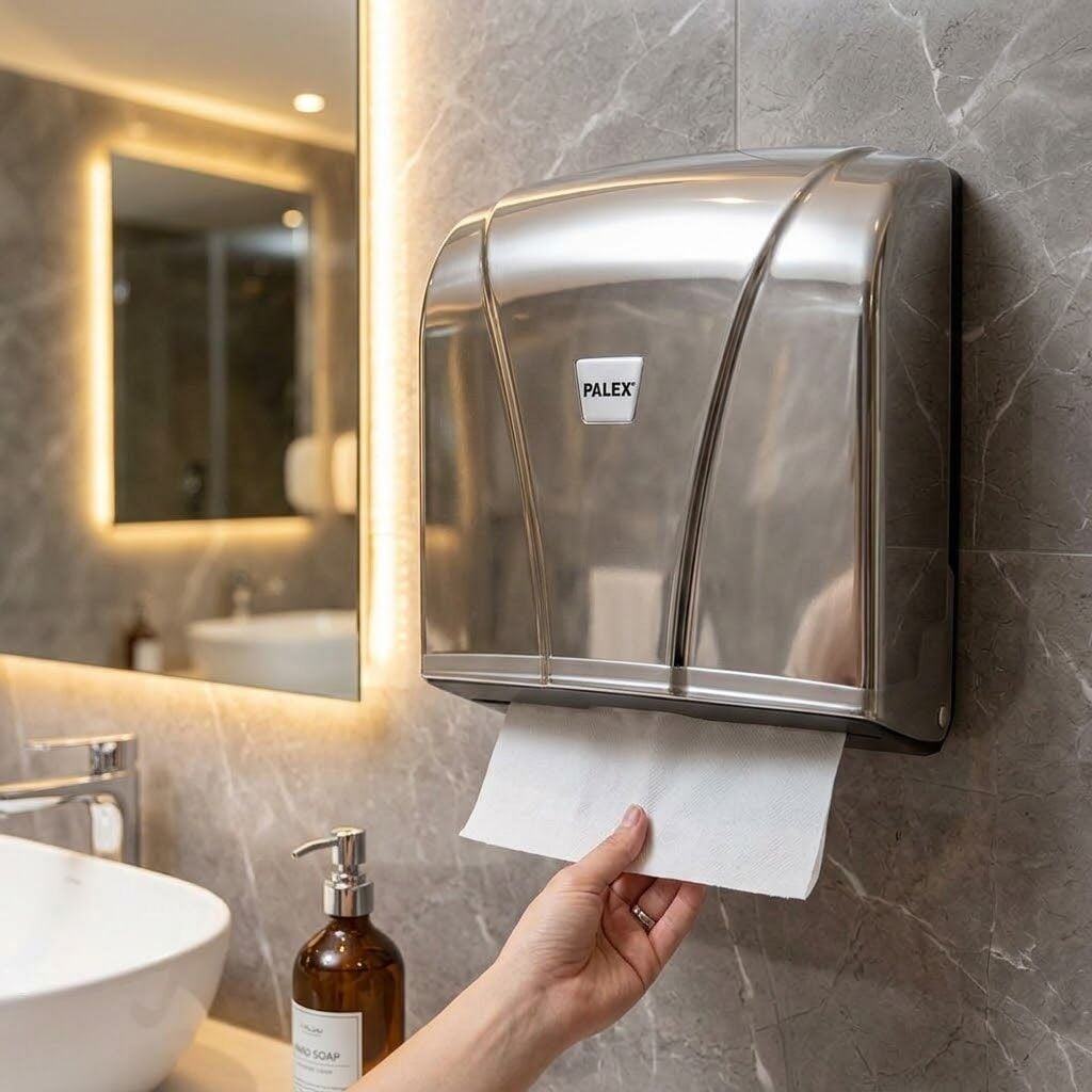 Palex Z Katlı Havlu Dispenseri 300 Adet Kağıt Kapasiteli -  Krom