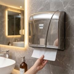 Palex Z Katlı Havlu Dispenseri 300 Adet Kağıt Kapasiteli -  Krom Kaplama