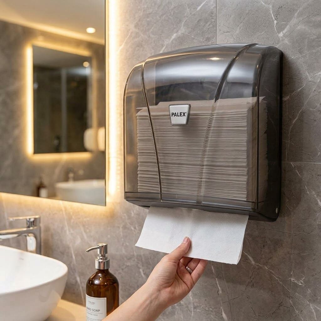 Palex Z Katlı Havlu Dispenseri 300 Adet Kağıt Kapasiteli -  Füme