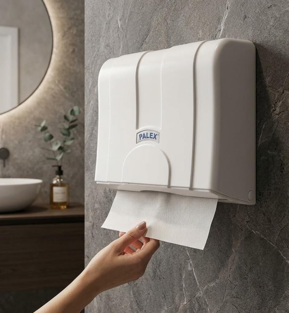 Palex Z Katlı Havlu Dispenseri 200 Adet Kağıt Kapasiteli -  Beyaz