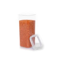 Vakumlu Hava Almaz Saklama Kabı Seti Erzak Kabı Kare 6 Adet 2100 ML