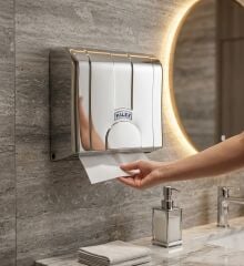 Palex Z Katlı Havlu Dispenseri 200 Adet Kağıt Kapasiteli - Krom