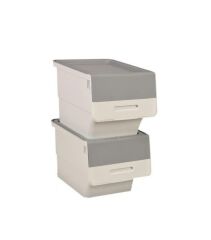 Motek Beyaz Tekerlekli Organizer Çok Amaçlı Saklama Kutusu 2X12 Lt