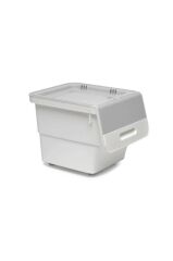 Motek Beyaz Tekerlekli Organizer Çok Amaçlı Saklama Kutusu 2X12 Lt