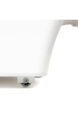 Motek Beyaz Tekerlekli Organizer Çok Amaçlı Saklama Kutusu 2X12 Lt