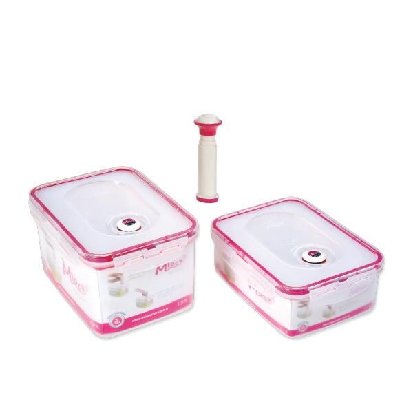 Moonstar Vakumlu Saklama Kabı 1.1 + 1.9 Lt- ST-187+Pompa