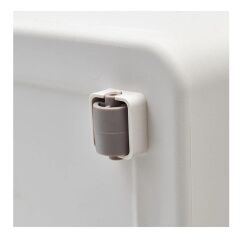 Motek Patateslik Soğanlık Tekerlekli Organizer Çok Amaçlı Saklama Kutusu 2X33 Lt Beyaz+Gri