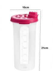 Moonstar Zeytinyağlık Yağdanlık Pratik Kapaklı Sızdırmaz 700ML-OIL-905 FUŞYA