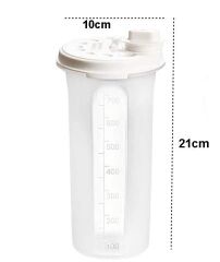 Moonstar Zeytinyağlık Yağdanlık Pratik Kapaklı Sızdırmaz 700ML-OIL-905 beyaz