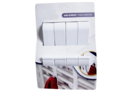 Home Havlupan Askılık 4'lü Bornoz Askılığı Çamaşır Havlupan Askı Aparatı-AY-57 gri