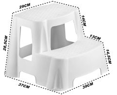 Çocuk Basamağı Çok Amaçlı 2 Katlı Basamak Evde, İşde, Depoda