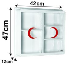 Ecza Dolabı Büyük Boy İçi Dolu İçerik Setli 47 x 44 x 12 cm 157