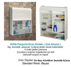 Primanova Panjurlu Ecza Ve Banyo Dolabı + İlk Yardım İçerik Seti