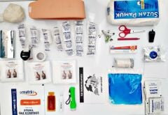 Primanova Lüx Şeffaf Banyo Ve Ecza Dolabı+İlkyardım İçerik Seti