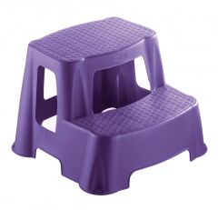 Çocuk Basamağı Çok Amaçlı 2 Katlı Basamak Evde, İşde, Depoda UCZ gri