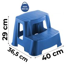 Çocuk Basamağı Çok Amaçlı 2 Katlı Basamak Evde, İşde, Depoda UCZ gri