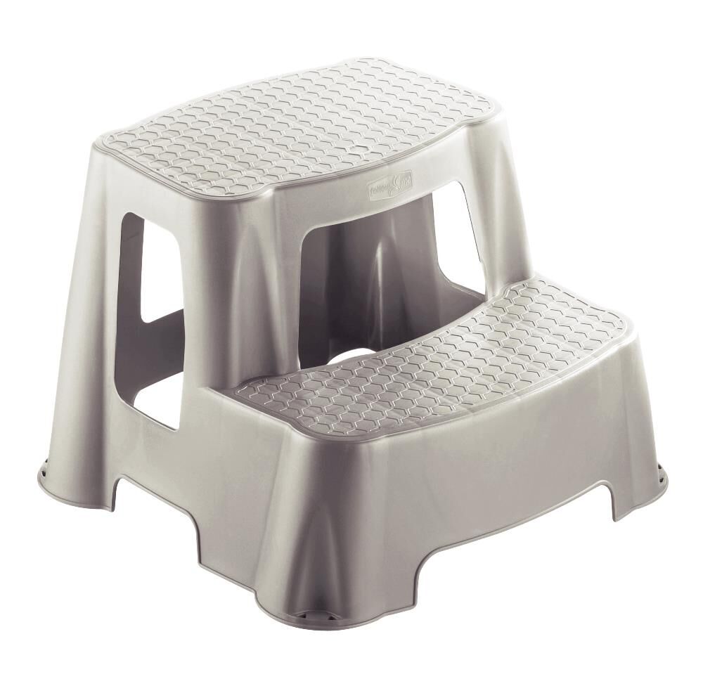 Çocuk Basamağı Çok Amaçlı 2 Katlı Basamak Evde, İşde, Depoda UCZ gri