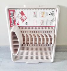 Moonstar Hareketli Tabaklık Bulaşık Durulama Seti Krem-720