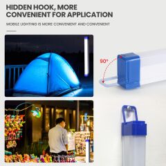 Usb Şarjlı Acil Durum ve Aydınlatma Led Florasan Ev,Kamp,Maden,İşyeri,Balıkcı Lambası 52cm 80W