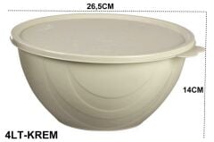 Moon Star Elegance Kapaklı Yoğurt Mayalama Kabı Yemek Saklama Kabı 4 Litre-RBK-313