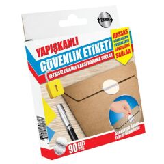 Yapışkanlı Güvenlik Etiketi Yetkisiz Erişime Karşı Koruma Sağlar 90Adet 28mm
