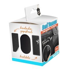 Deri Yaması Kendinden Güçlü Yapışkanlı Kolay Uygulanır Su Geçirmez 10cmX1,5 Metre-Siyah