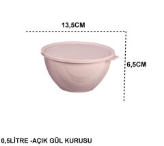 Moon Star Elegance Kapaklı Hava ve Koku Sızdırmaz Yemek Saklama Kabı 0,5 Litre-RBK-310
