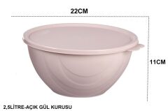 Moon Star Elegance Kapaklı Yoğurt Mayalama Kabı Yemek Saklama Kabı 2,5Litre-RBK-312