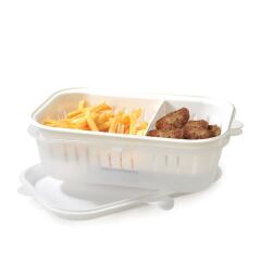 Moon Star Süzgeçli Bölmeli Kilitli Kızartmalık Kabı 2,4 Litre FR-605