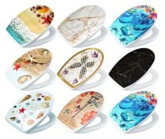 Çelik Ayna Manzaralı Klozet Kapağı