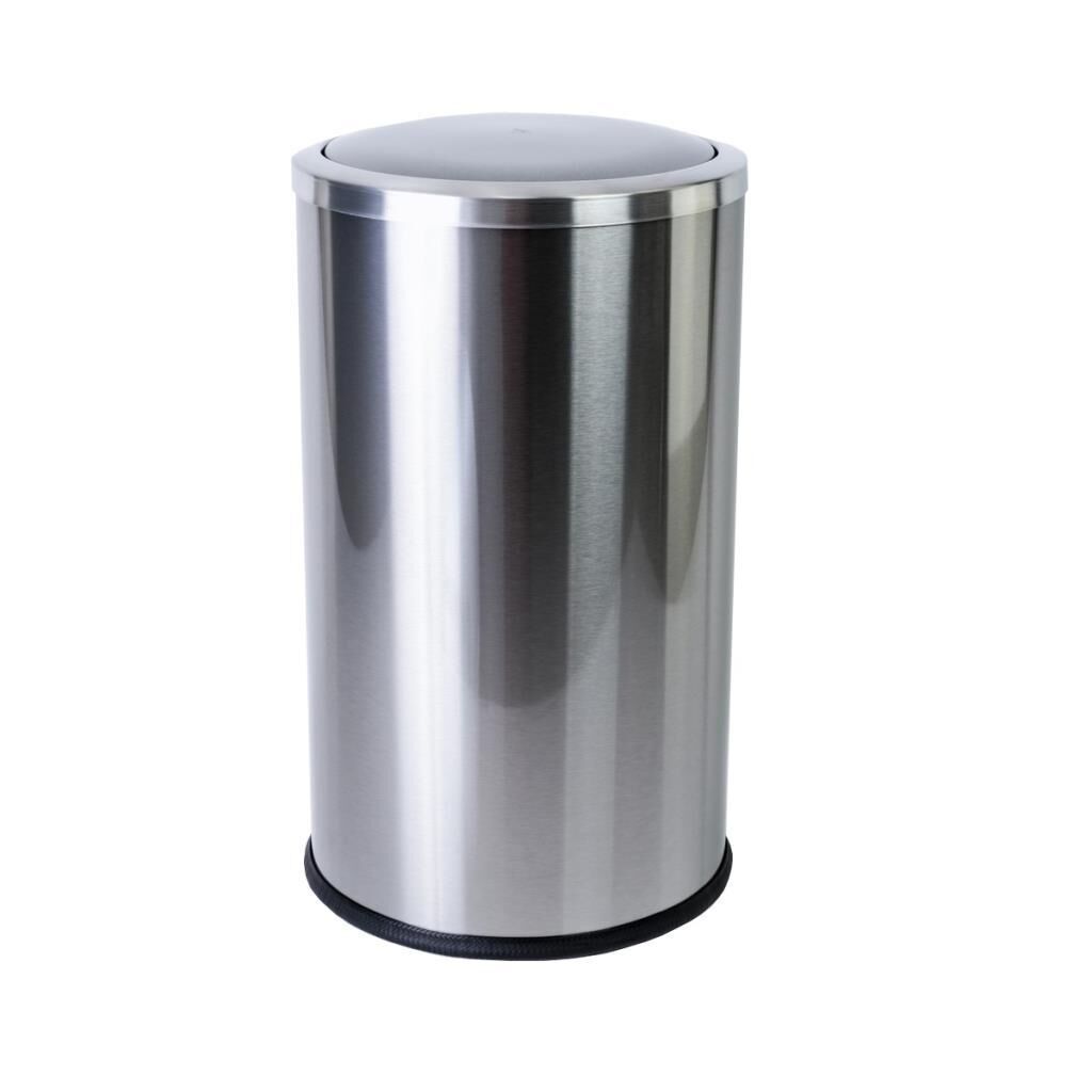 Primanova Vita E45 Paslanmaz Çelik Çöp Kovası 430Kalite Döner Kapaklı 20Lt.