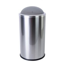 Primanova Vita E45 Paslanmaz Çelik Çöp Kovası 430Kalite Döner Kapaklı 20Lt.
