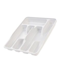 Moonstar Çekmece İçi Kaşıklık 5Gözlü Çatal Bıçak Organızer 34X27CM-KŞ-172 beyaz