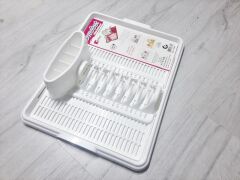 Moonstar Hareketli Tabaklık Bulaşık Durulama Seti Beyaz-720