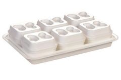 Moonstar Tepsili Kahvaltılık Set Tepsili 6 Parça-KS-825 beyaz