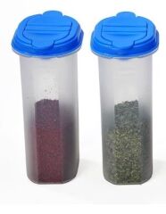Moonstar İkili Baharatlık Tuzluk Karabiberlik Pratik Kullanım 2X200ML beyaz