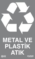 Motek Geri Dönüşüm Metal Plastik Evsel Atık Çöp Kovası 80Lt-MPE416