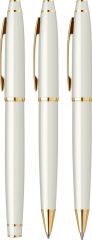 Scrikss 35 3'lü Set Beyaz Altın Dolma Kalem+Tükenmez Kalem+Versatil Kalem İsme Özel Hediyelik Kalem