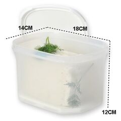 Moon Star Peynir Saklama Kabı Süzgeçli Hava Sızdırmaz 1,8 Litre MID-201