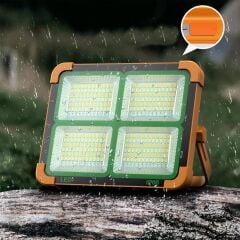 Taşınabilir Solarlı Çalışma Ve Kamp Işığı, Powerbanklı Güneş Enerjili Işıldak,Fener-150W 2000 Lümen 264 Ledli-KÇ