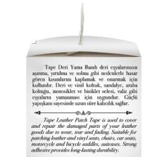 Deri Yaması Kendinden Güçlü Yapışkanlı Kolay Uygulanır Su Geçirmez 10cmX1,5 Metre-Koyu Gri