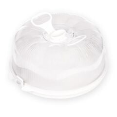 Moonstar hava geçirmez kek fanusu, Pasta saklama kabı-BEYAZ