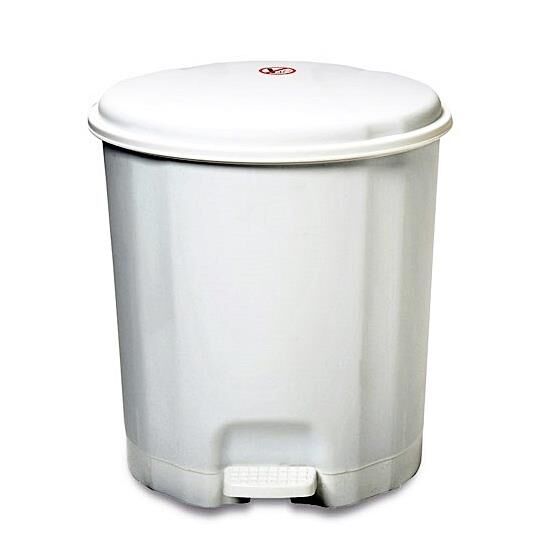 Motek Elit Pedallı Plastik Çöp Kovası İç Kovalı 12 LT Beyaz