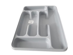 Moonstar Çekmece İçi Kaşıklık 6Gözlü Çatal Bıçak Organızer 40X30CM-KŞ170-GRİ