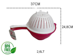 Moonstar Küvetli Süzgeç Pratik Çift Yönlü Süzgeç-CLB-355-FUŞYA+BEYAZ